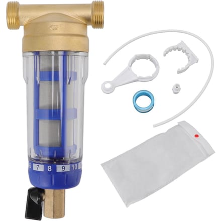 Hele Huis Spin Down Sediment Waterfilter Verfijnde Koperen Kop Spin Down Sediment Voorfilter white