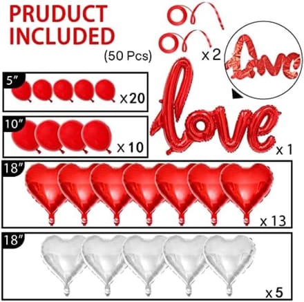 Romantische ballonversieringsset voor Valentijnsdag