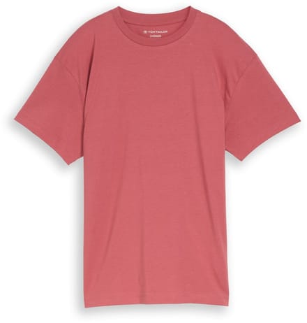 Tom Tailor - Oversized T-shirt met print op de rug - Maat 152 - faded red