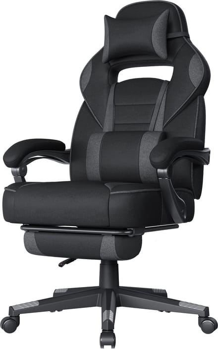 SONGMICS - Gaming Stoel - Ergonomisch Ontwerp - Verstelbare Hoogte - Tot 150 kg Belastbaar