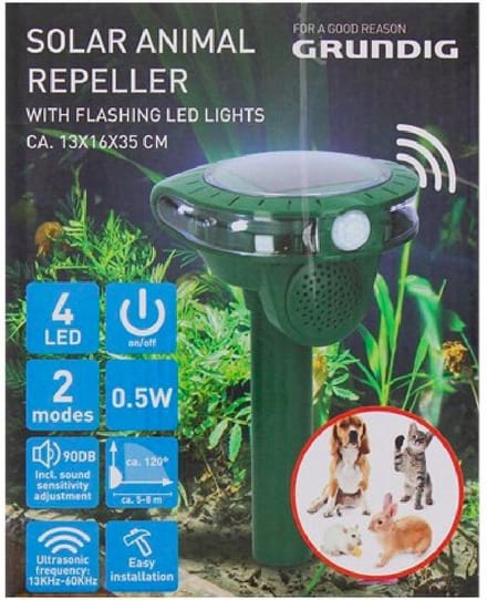 Grundig solar dierenverjager - Ongedierte bestrijding