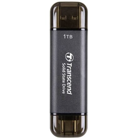 Transcend ESD310C 1 TB Externe SSD harde schijf USB-A 3.2 Gen 2, USB-C Zwart TS1TESD310C