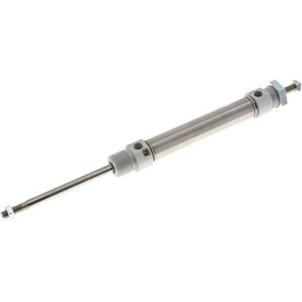 ISO 6432 Ronde Dubbelwerkende Cilinder 20-80mm - Magnetisch - Demping - Buitendraad - Dubbele Zuigerstang