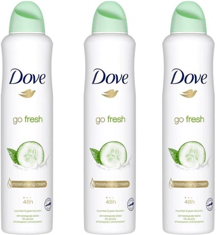 Dove Deo Spray XL – Go Fresh Komkommer 3 x 250 ml