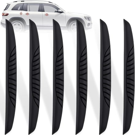 Auto Deurgreep Randbescherming Set - Universele Autobescherming - Rubber - Zwart