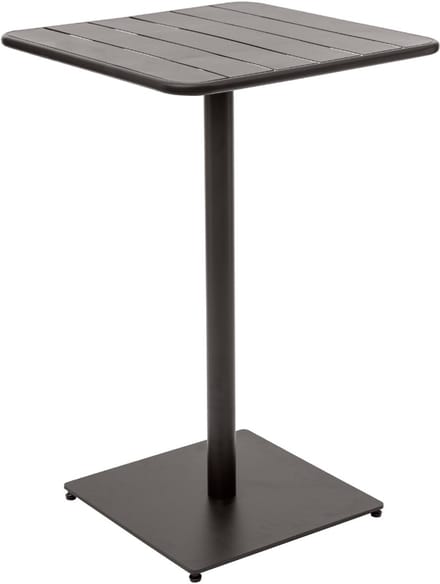 HESPERIDE HIXA - Bartafel - Statafel - Tuintafel - 65x65x100cm - Zwart - Staal