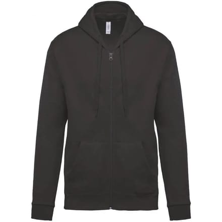 Kariban Sweater met rits en capuchon K479 - Dark Grey - M