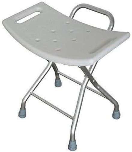 Badstoel Douchestoel - Douchebank Badkruk - Veilig Douchen - Verstelbaar Aluminium Frame - Niet gespecificeerd - Wit