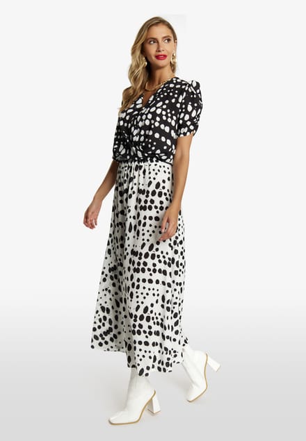 Faina Blouse Dames zwart wit