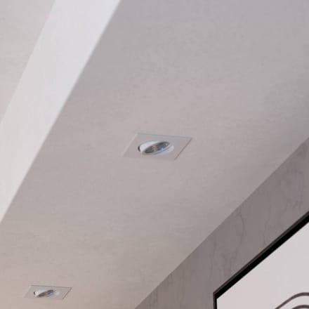 Richtbare led spot Saliceto vierkant - 6w - 2700K wit