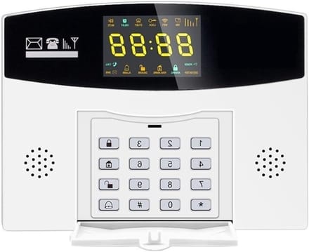Huisalarmsysteem, GSM Home Security Alarmsysteem Smart Home Alarmsysteem Bewegingssensor(Panel with adapter)