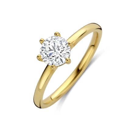 14K Geelgouden Ring Lab Grown Diamant 0.75ct F VS – 4035447