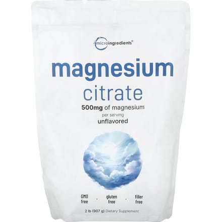 Micro Ingredients, Citrate de Magnésium, Non Aromatisé, 907g (2 lb)