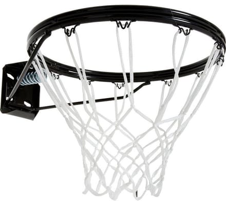 Basketbalring met veren - Zwart