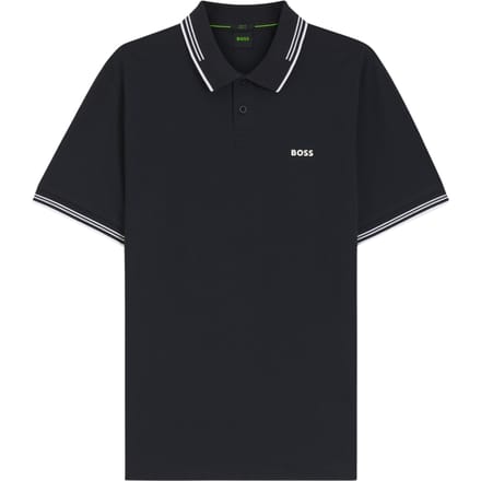 Slim fit poloshirt met labelprint, model 'Paul'
