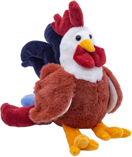 Cute since 1999 - Knuffel haan - Rode haan speelgoed- Baby knuffel - 27cm