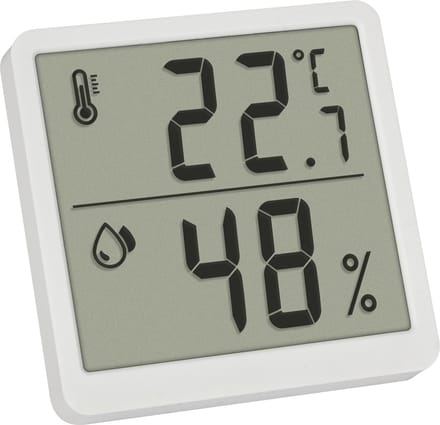 TFA Dostmann Digitales Thermo-Hygrometer Thermo- en hygrometer Wit 1 stuk(s)