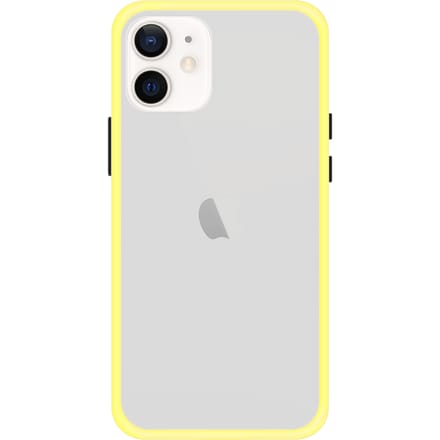 iPhone 12 Back Cover - Geel/Transparant