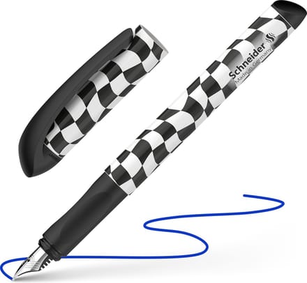 Schneider vulpen - Voice - black checked - penpunt M - S-160015