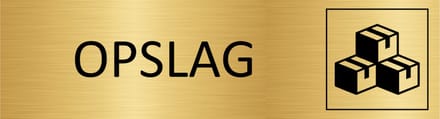 CombiCraft deurbordje Opslag in goud met tape - 165 x 45 mm