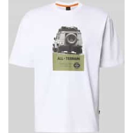 Regular fit T-shirt van puur katoen, model 'WAGON'