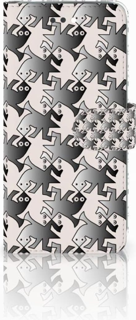 Apple iPhone 7 Plus | 8 Plus Telefoonhoesje met Pasjes Salamander Grey