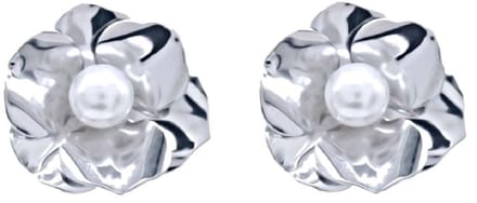 Oorbellen met Parel - 2,5 cm - Zilverkleurig