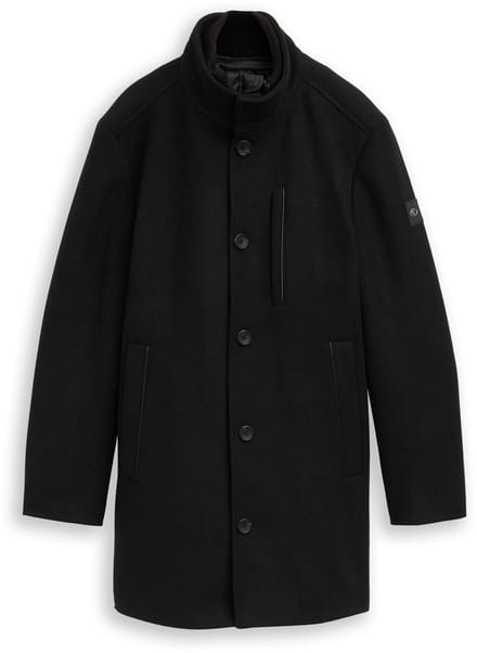 Tom Tailor - 2-in-1 wollen jas met afneembare binnenjas - Maat XXL - Black