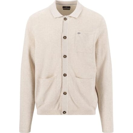 Fynch-Hatton Vest Buttoned Cotton Structure New Off White / male