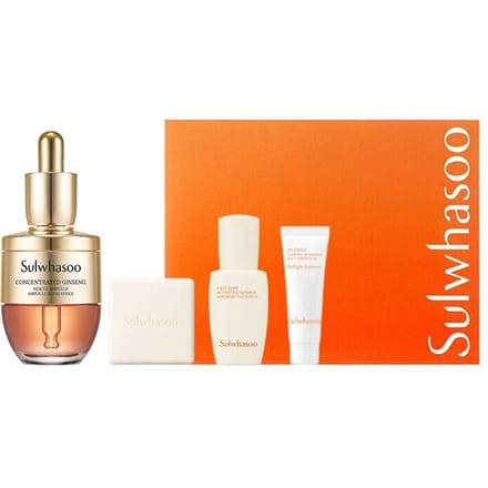Sulwhasoo Geconcentreerde Ginseng Rescue Ampullen Set 4 items + WILLEKEURIG CADEAU orange