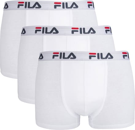 FILA - Heren Basic Boxershorts - 3 Pack - Maat M - Wit