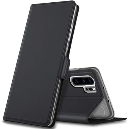Hoes - Huawei - P30 Pro - Flip Premium - Zwart - Magnetische sluiting - Videostandaard