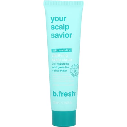 b.fresh, Clarifying Scalp Scrub, Wild Water Lily, 3.3 fl oz (100 ml) blue