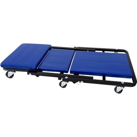 Deuba Monteursbed - Belastbaar 150kg 92x44x12cm Krukje Ligkar - Blauw