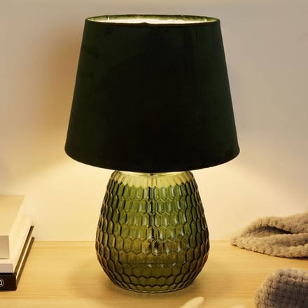 Paulmann Pauleen LED-tafellamp Crystal Velours E14 max. 40W Groen