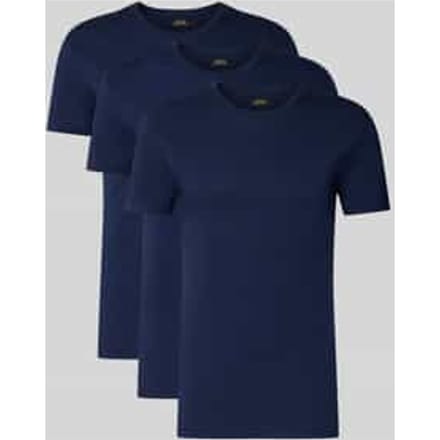 Slim fit T-shirt van 100% katoen in een set van 3