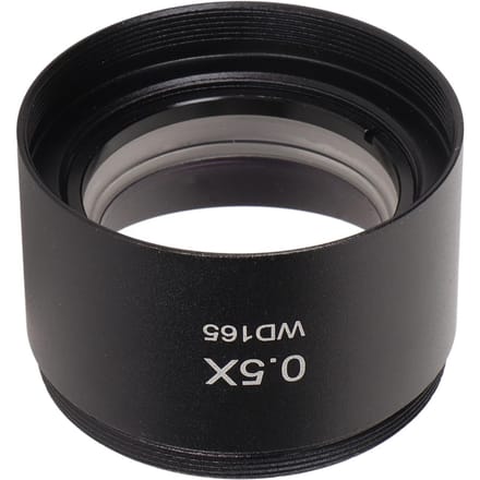 Stereo Microscoop Objectieflens 0.5X Zoom HD Groot Beeld Hulpobjectieflens voor Demagnificerende Telescoop D35mm black