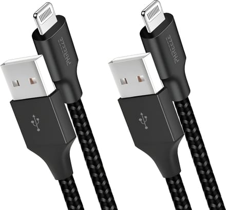 Usb Kabel geschikt voor iPhone 14 t/m 7 - 1m - Stevig nylon