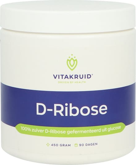 Vitakruid D-Ribose 100% puur geferm uit glucose 450 Gram