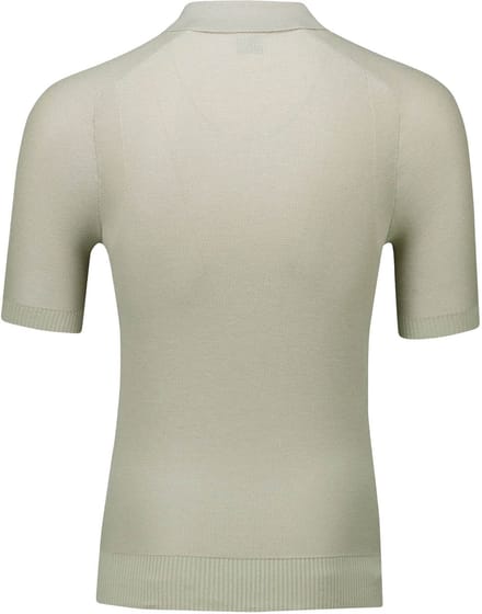 poloshirt Boss Orange kancello rits beige effen