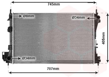 Van Wezel - RADIATOR VOOR FIAT CROMA 2005-2007 1300246