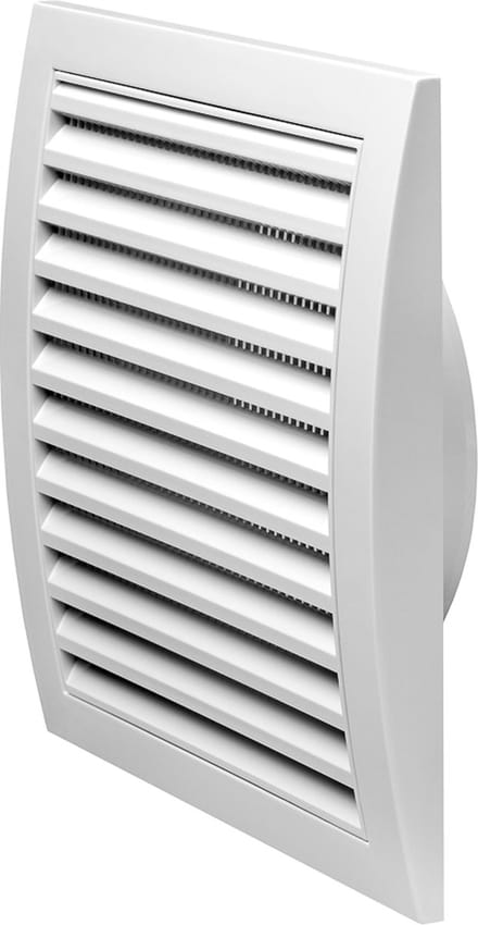 Paneir Airdesigns- ABS - 190 X 190 mm - aansluitbus  Ø 150 mm - net - wit