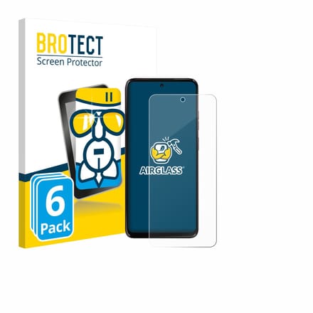 Screenprotector 6 Stuks voor Motorola Moto G17 Beschermglas transparant