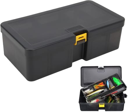 Dailygoods- Aassdoos - Duurzaam Plastic - Grote Capaciteit - Opbergdoos - Afneembare Compartment - Multifunctioneel - Lichtgewicht - Visdoos
