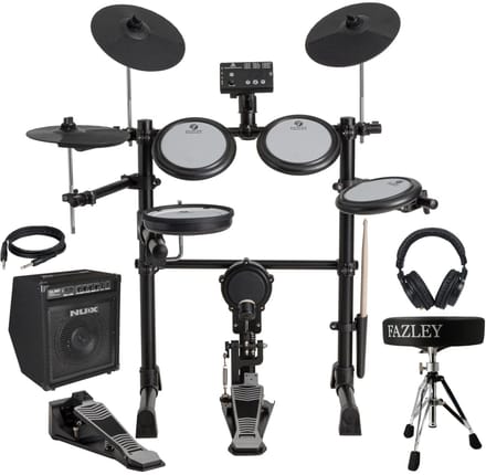 Elektronisch drumstel 6 inch - Met gratis lessen - Fazley DDK-040