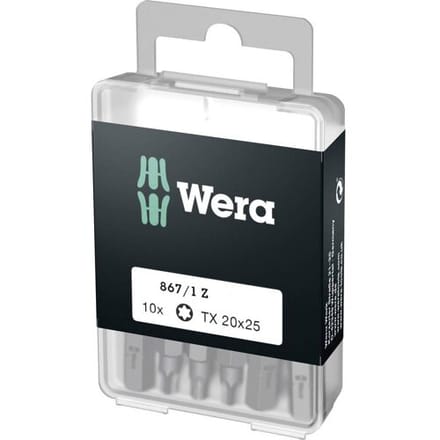 Wera 5072408001 1/4" Torx Bit - T20 x 25mm (10st)