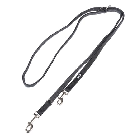 TIAKI Hondenlijn Mesh, antraciet - 200 cm lang, 15 mm breed