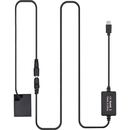 PD USB Type-C-kabel naar NP-W126 dummy-batterij DC-koppeling vervanging voor Fujifilm X-A2 A3 X-E2s zwart