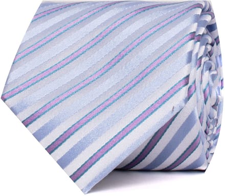 TRESANTI | ESTE | Zijden stropdas strepen | Multi pastel