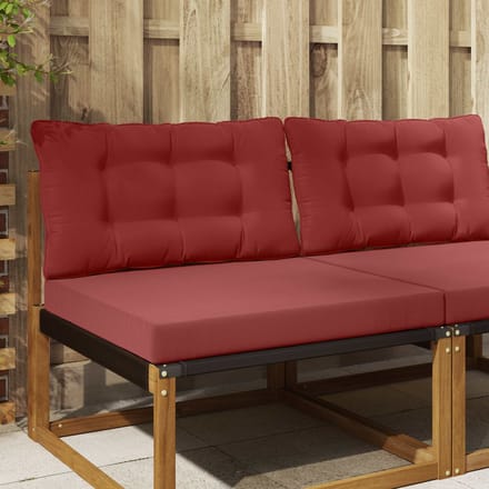 vidaXL - Buitenbankkussen - Polyester - Wijnrood - 80 - x - 68,5 - cm